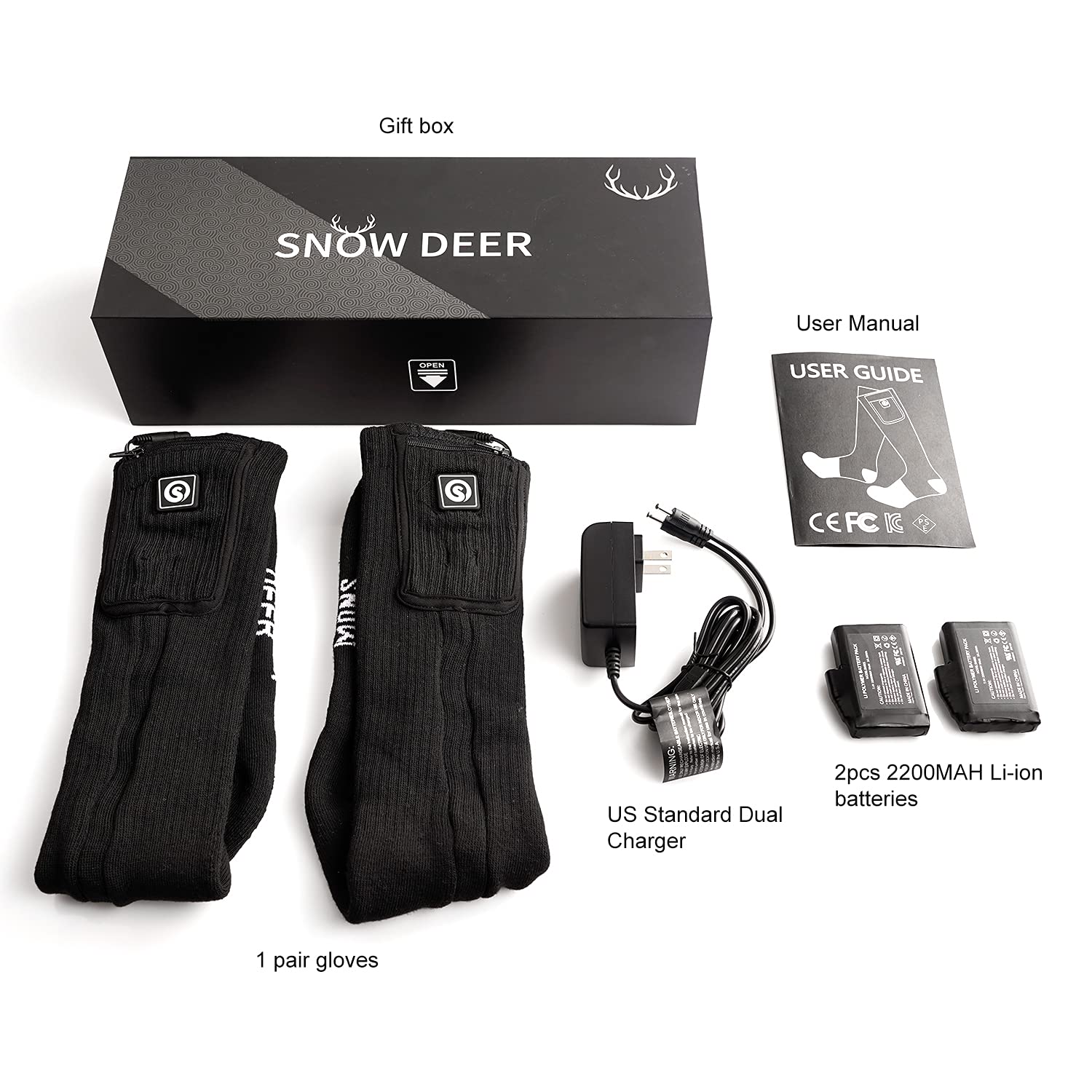SNOW DEER one-year-warranty card communicates trusted support.