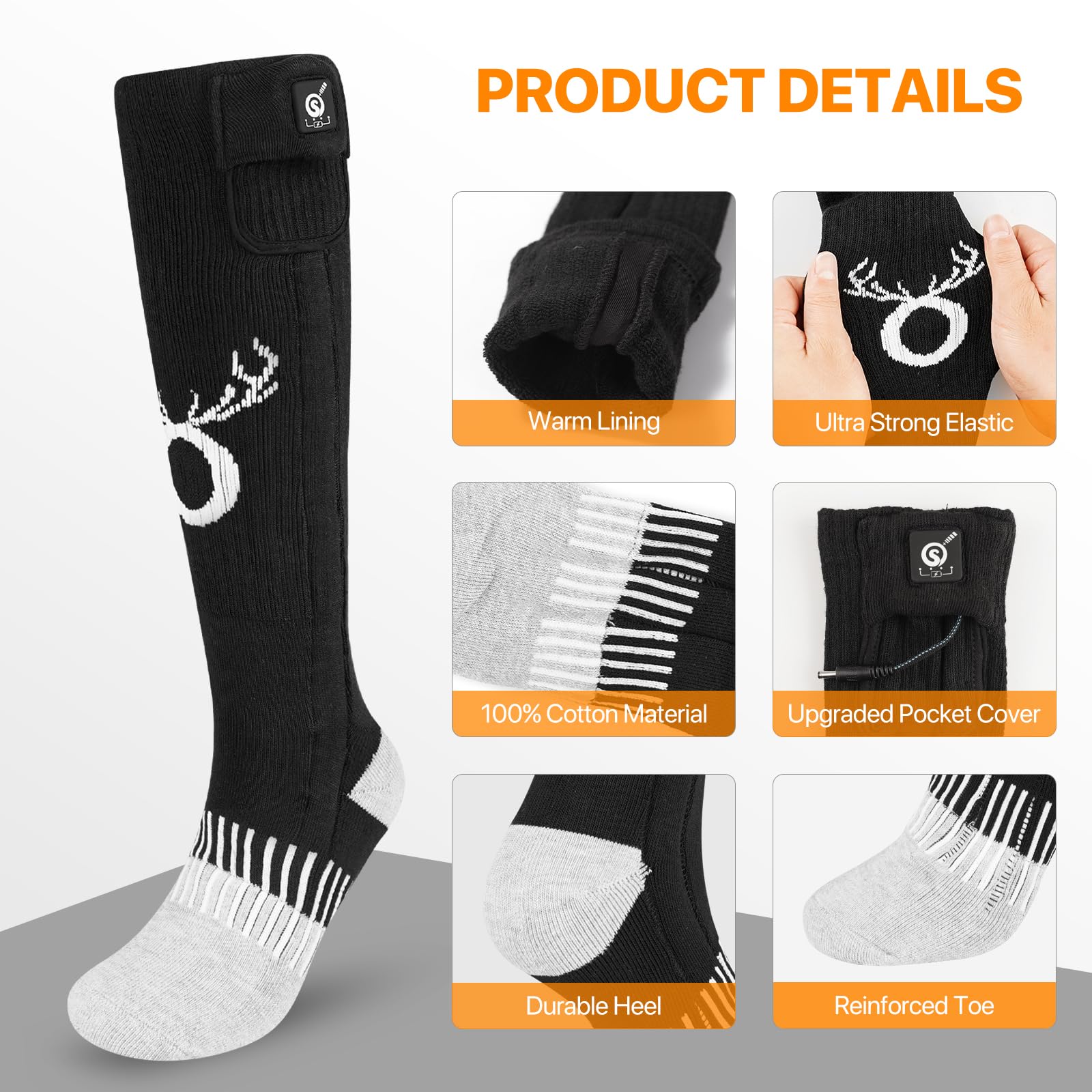 SNOW DEER temperature-control-panel enables easy adjustment of heat levels.