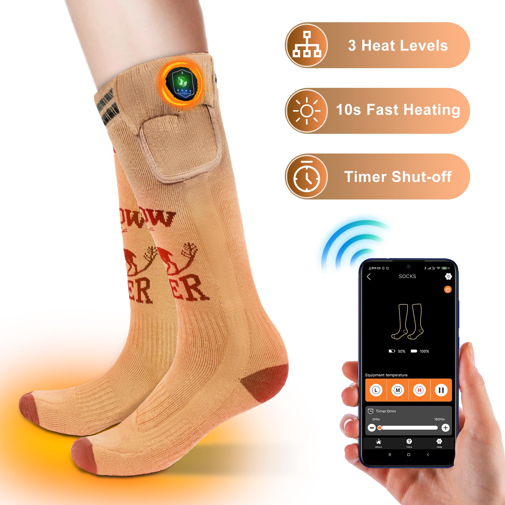 Snow Deer toe heating focus delivers warmth where it matters most