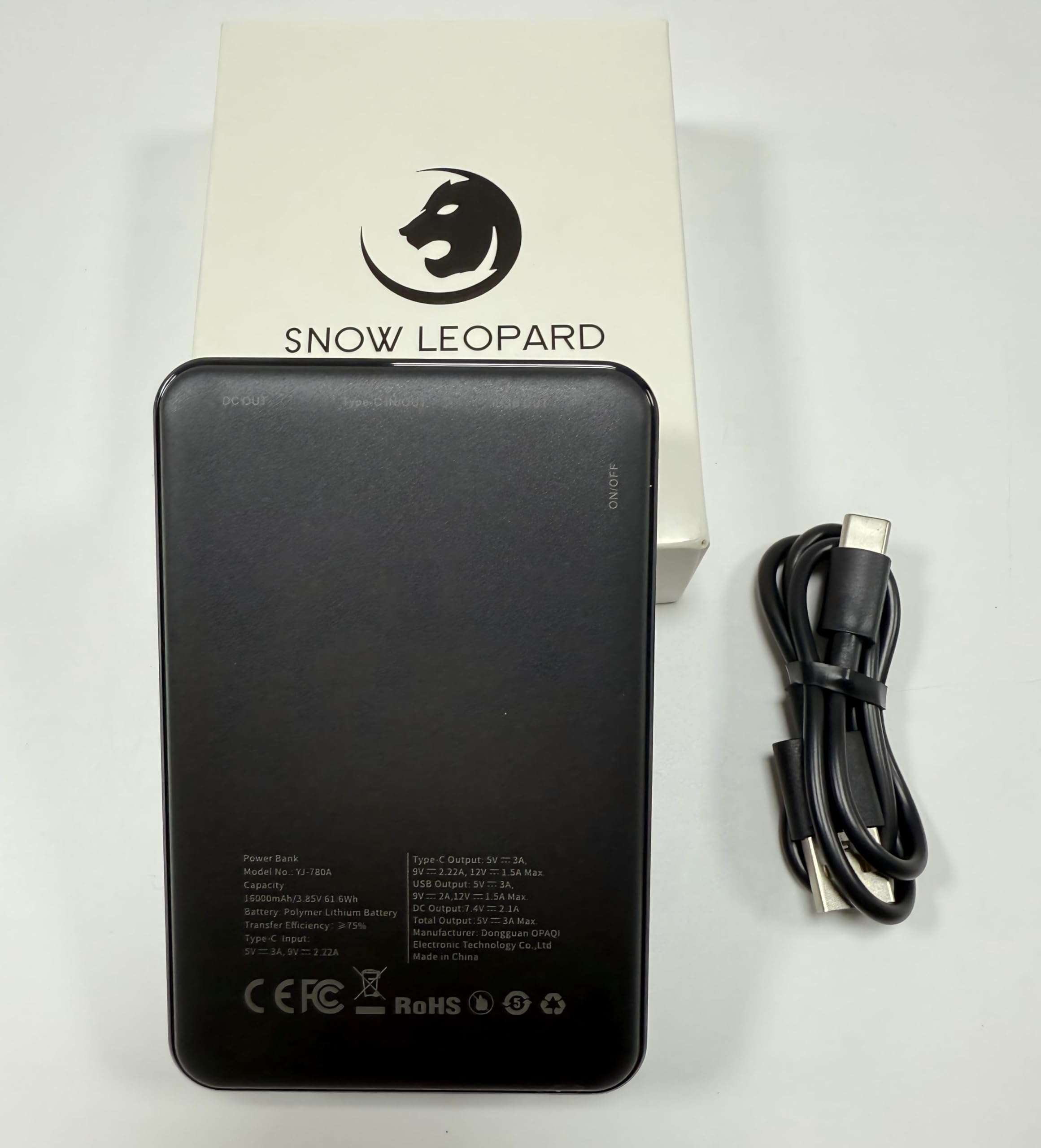 Snow Leopard heated vest package includes battery and fast-charging cable for quick recharges