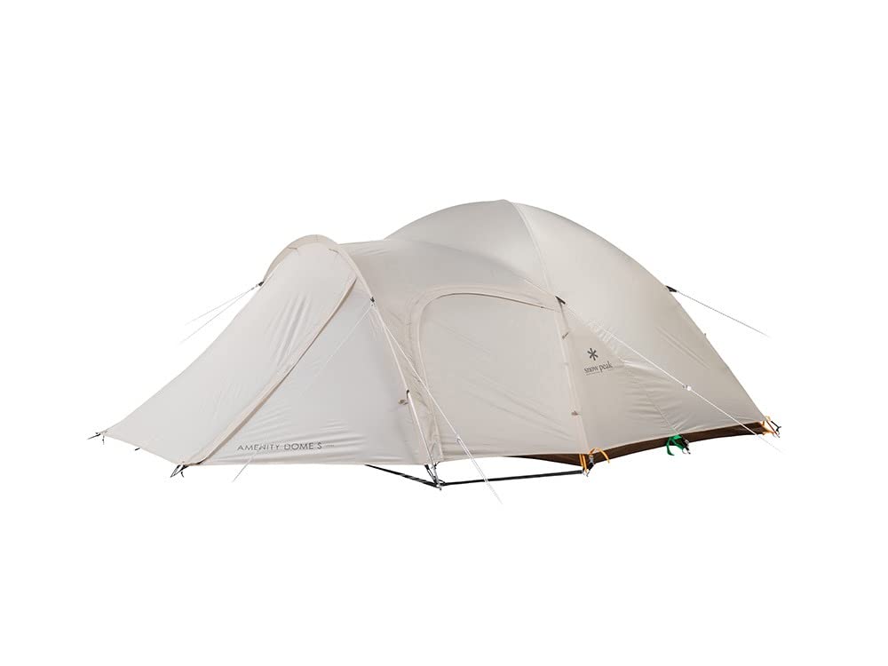 Snow Peak Amenity Dome exterior-vestibule offering sheltered gear storage.