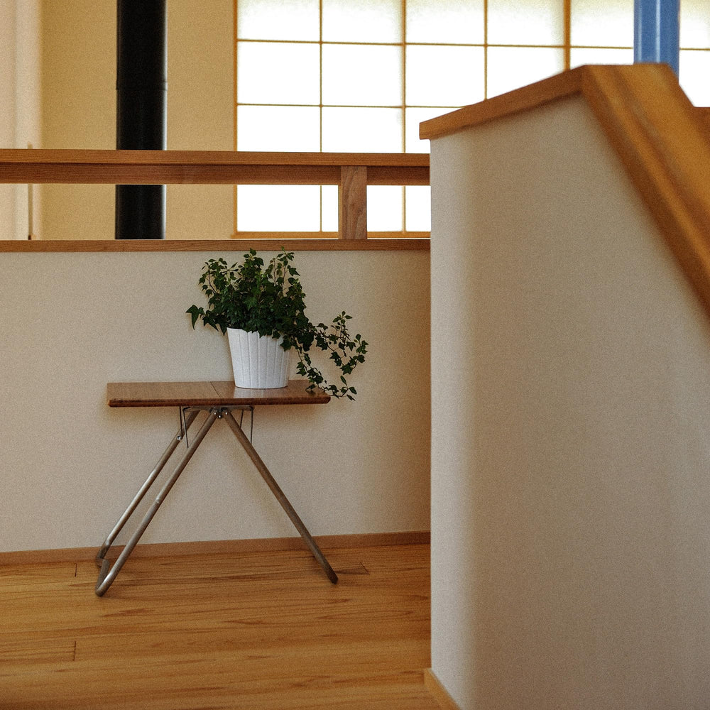 Snow Peak Bamboo My Table LV-034TR designed in Japan for versatile indoor and outdoor use.