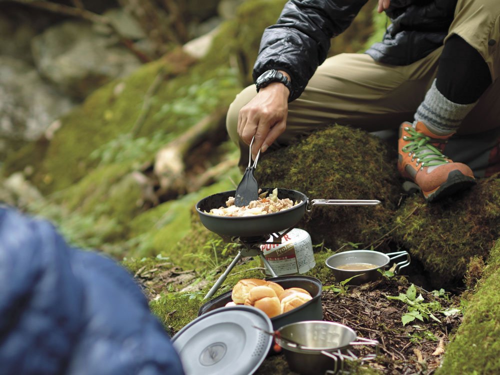 Snow Peak BiPod Stove lightweight at 8.26 ounces for easy backpacking.