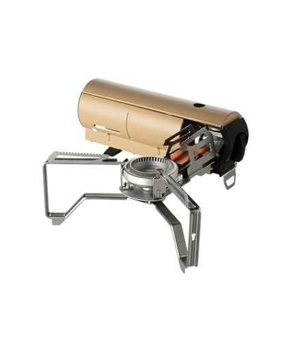 Snow Peak high-heat output cooks meals quickly outdoors.