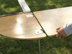 Snow Peak IGT Bamboo L Corner highlights laminated bamboo finish and clean lines.