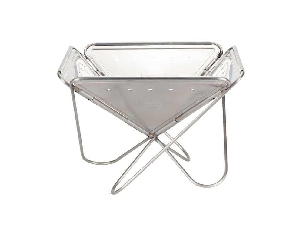 Snow Peak L Fireplace stainless steel body resists rust and lasts longer.