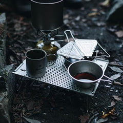 Snow Peak Ozen Solo Table SLV-171 features a lightweight aluminium body for mobility.