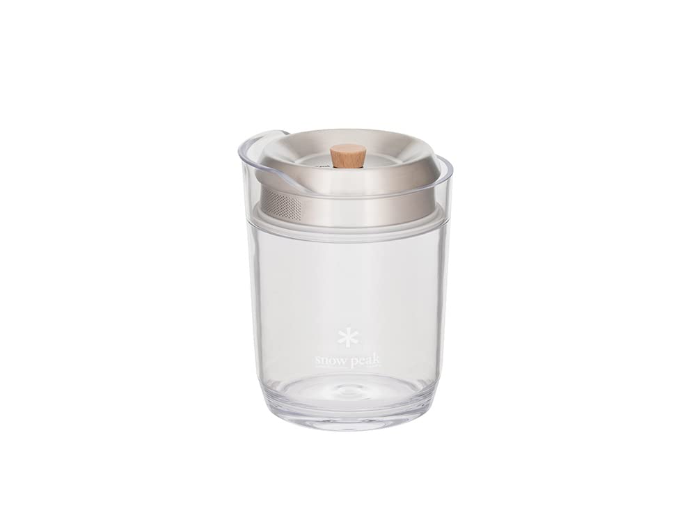 Snow Peak Sayou Tea Set lid keeps heat in during camping tea time.