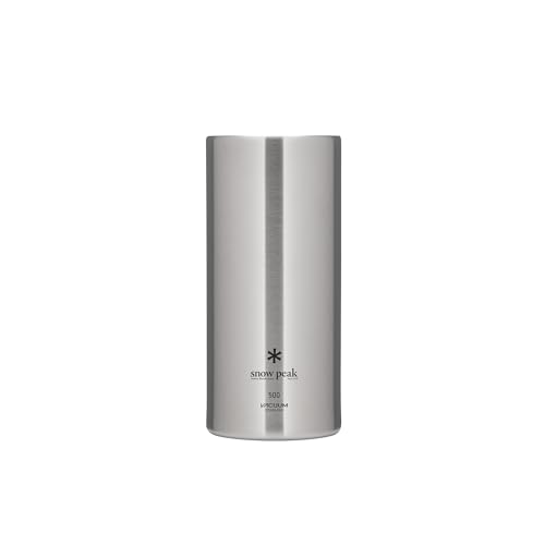Snow Peak Shimo can cooler with secure fit for cans on outdoor trips.