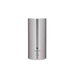 Snow Peak Shimo can cooler with secure fit for cans on outdoor trips.