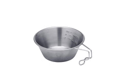 Snow Peak Sierra Cup with ergonomic handle for comfortable gripping outdoors.