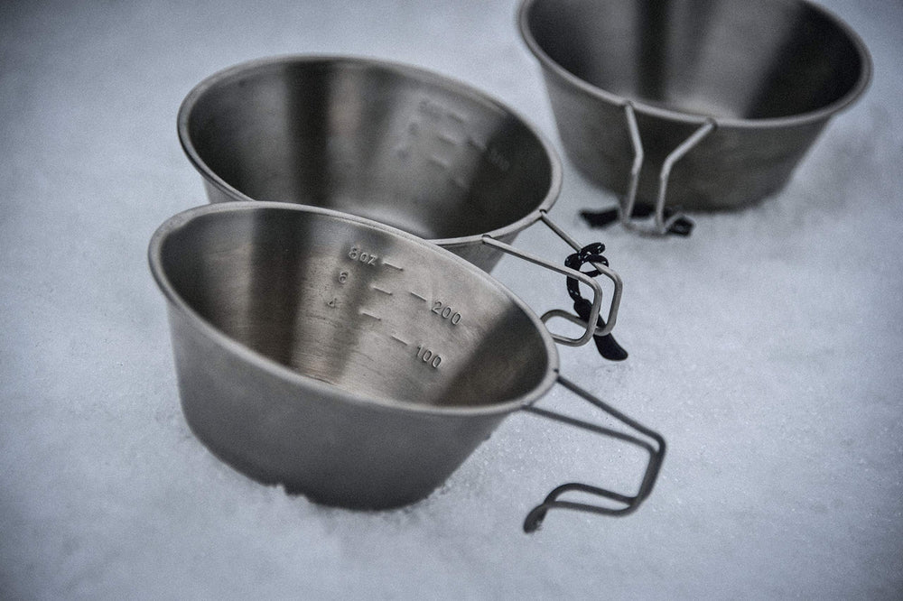 Snow Peak Sierra Cup is lightweight and packable for backpacks and tents.