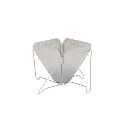 Snow Peak pour-over collapsible coffee drip open for quick setup in the field.