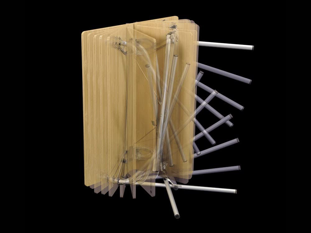 Snow Peak anodized aluminum frame ready for rugged outdoor use.