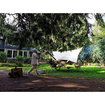 Snow Peak Takibi Tarp Hexa Set durable aramid roof for year‑round use.