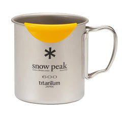 Snow Peak TI600 mug boiling water on camp stove for quick meals