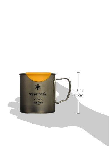 Snow Peak TI600 ultralight mug ideal for solo camping