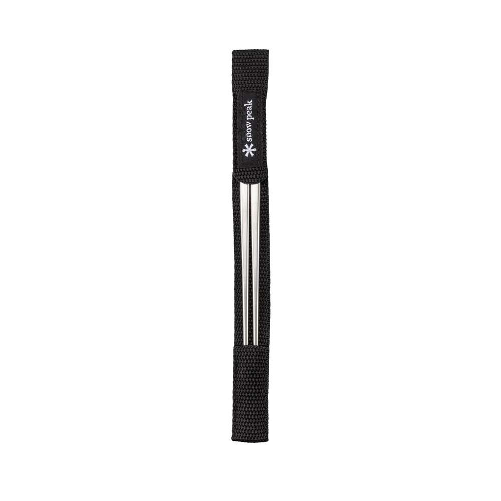 Snow Peak Titanium Chopsticks ultralight closeup showing 22g weight for backpacking convenience