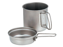 Snow Peak Trek 900 pot and pan set highlights ultralight titanium for effortless campsite cooking.