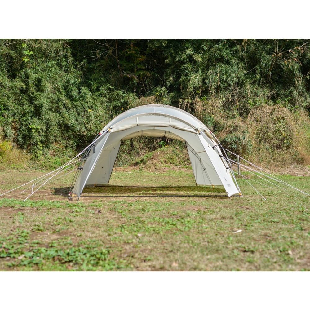 Color-coded poles and stakes streamline Vault tent setup.