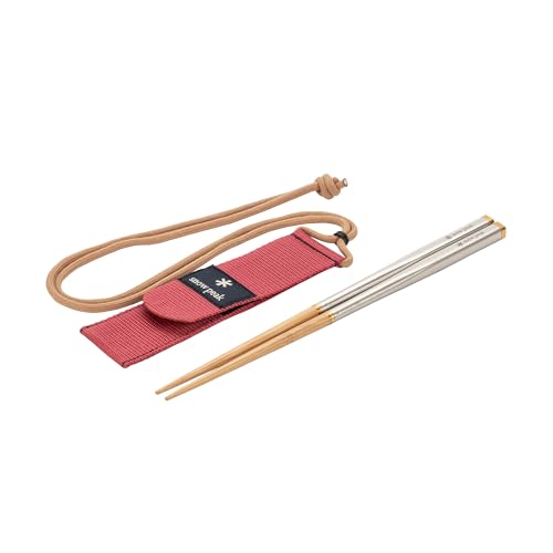 Snow Peak Wabuki chopsticks case included for organized camping meals.