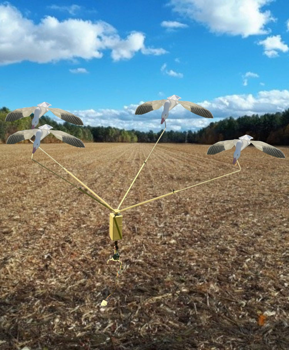 SnowDown Decoys sturdy field base supports reliable setup across varied terrain.