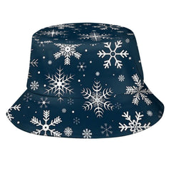 Snowflake bucket hat front view