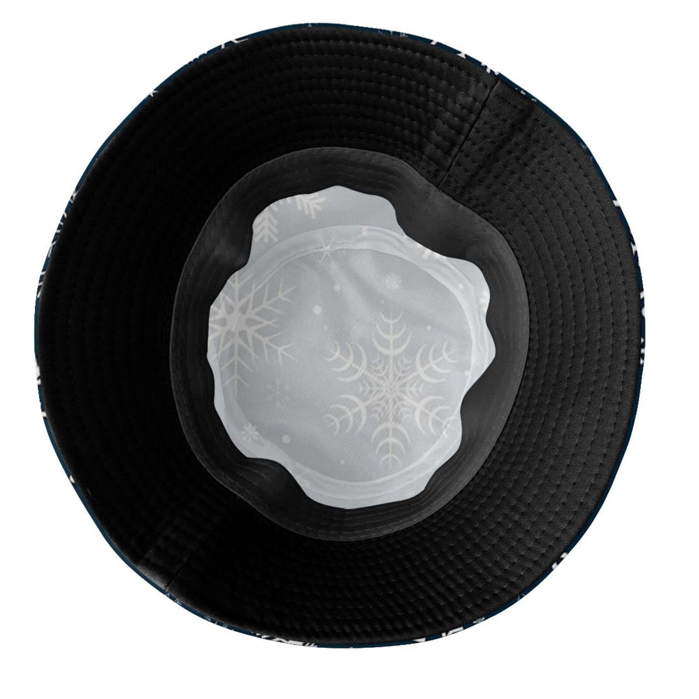 Beach-ready snowflake bucket hat in travel setting