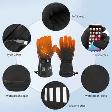 SNOWYES waterproof windproof shell protects hands in snow and wind