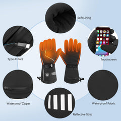 SNOWYES waterproof windproof shell protects hands in snow and wind