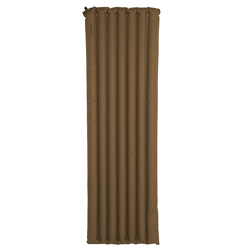 Snugpak Basecamp Ops Air Mat non-slip bottom provides stability during sleep.