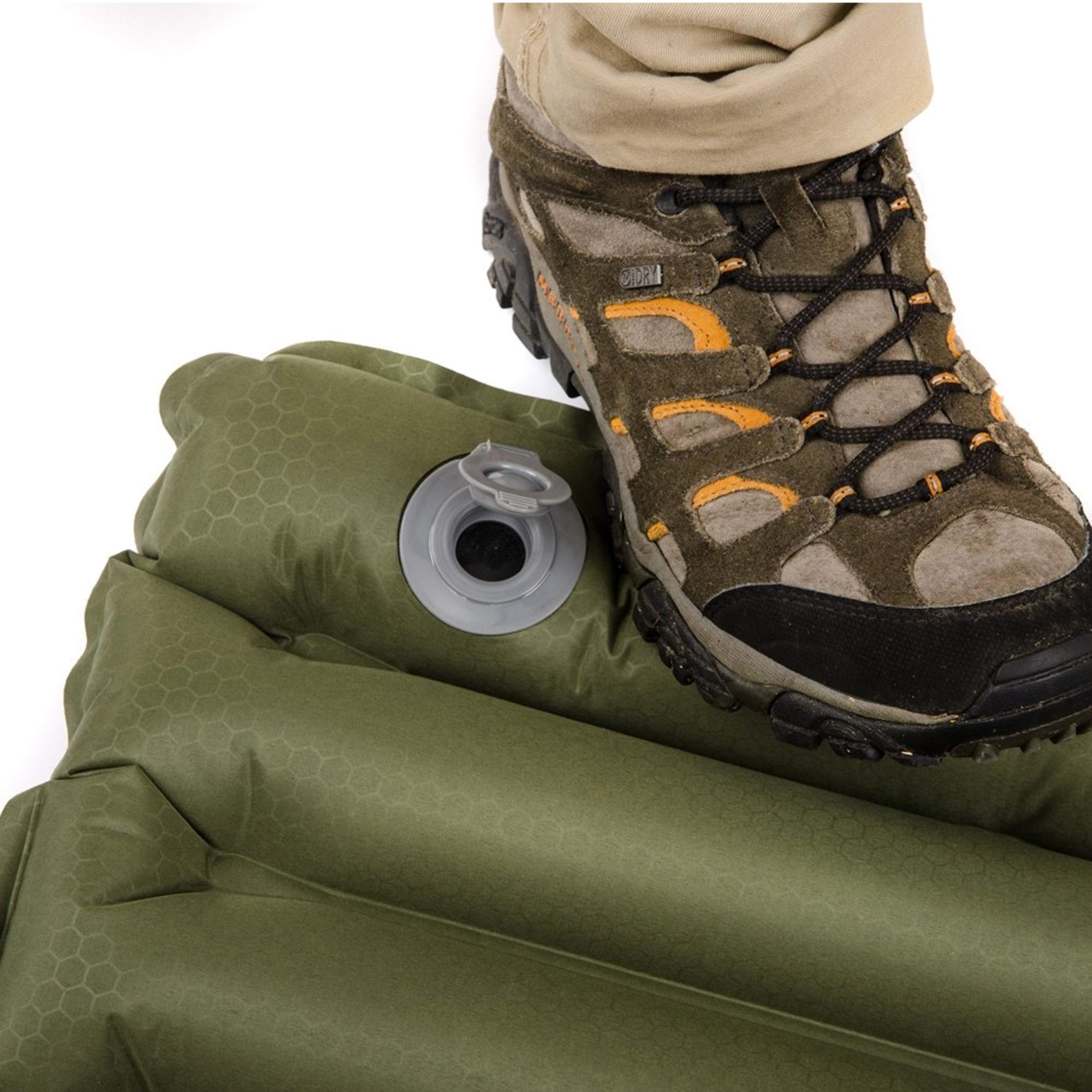 Olive color adds a calm look to any camping setup.
