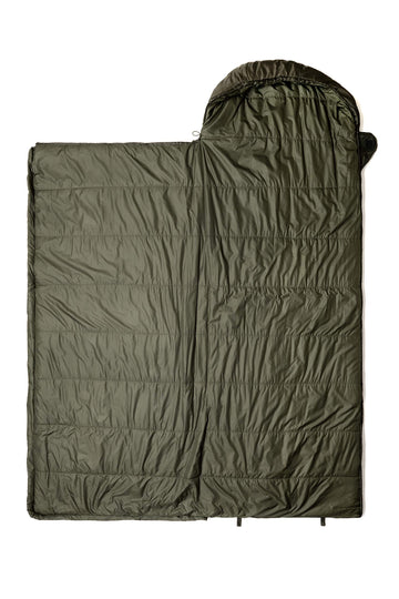 Nautilus Olive Isofibre insulation retains warmth during camping nights.