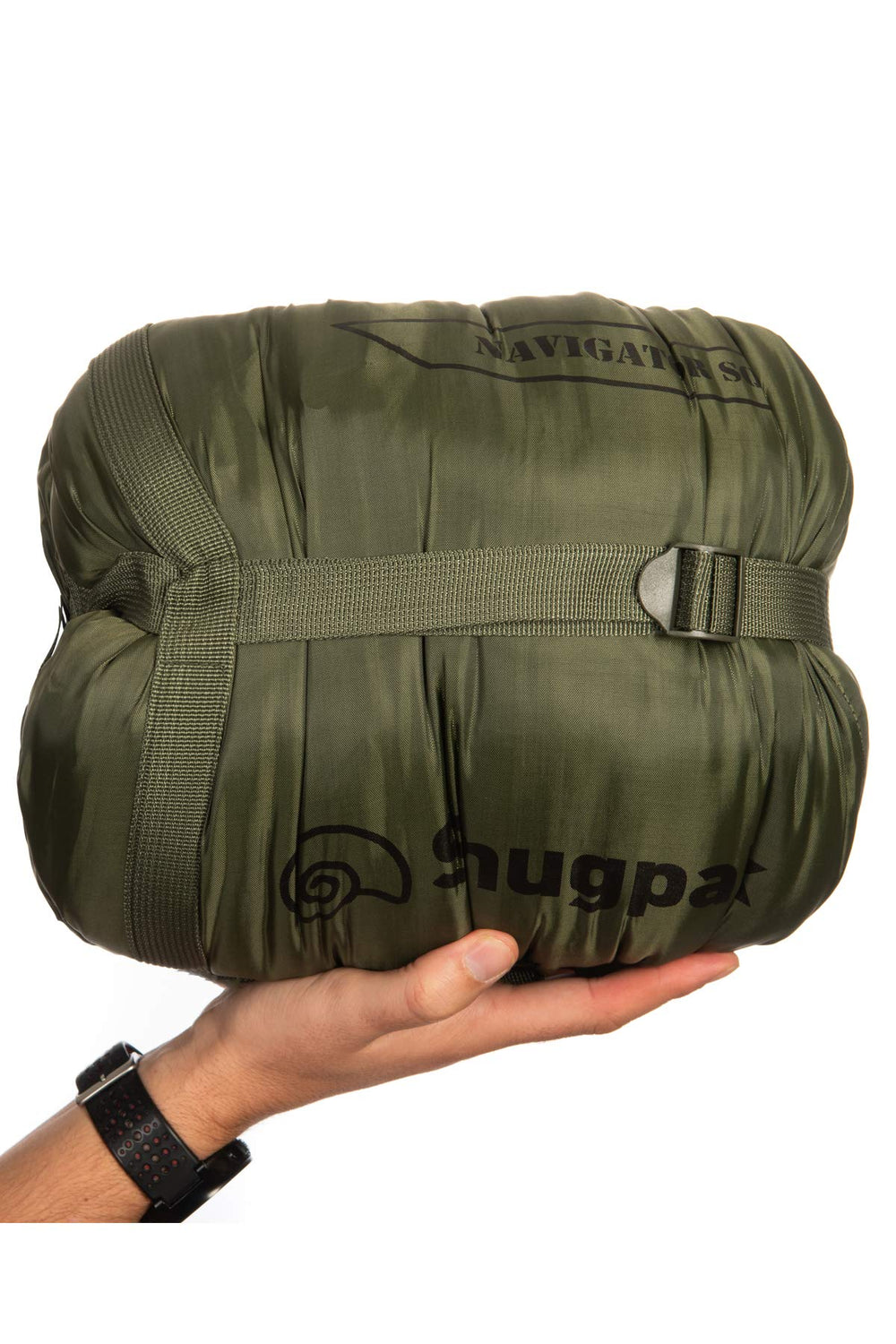 Compression stuff sack reduces pack size for easy transport.