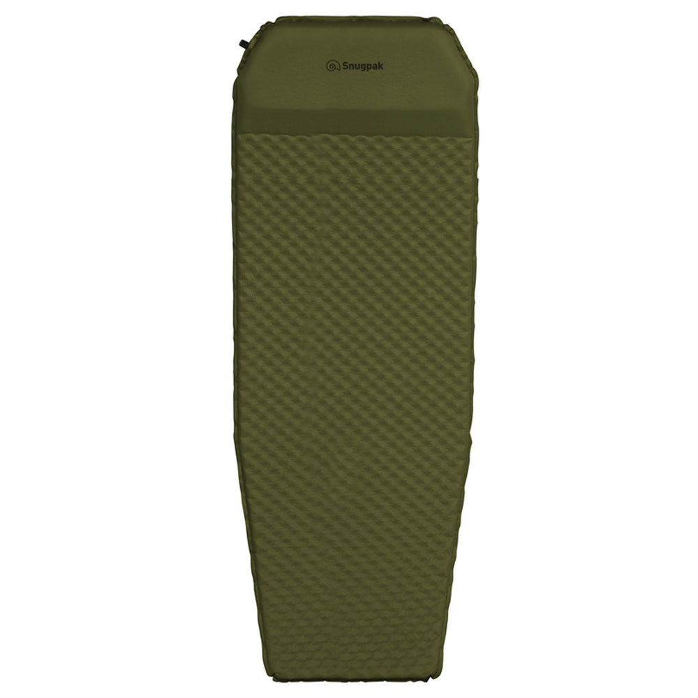 Snugpak Elite XL Olive mat showing built-in pillow