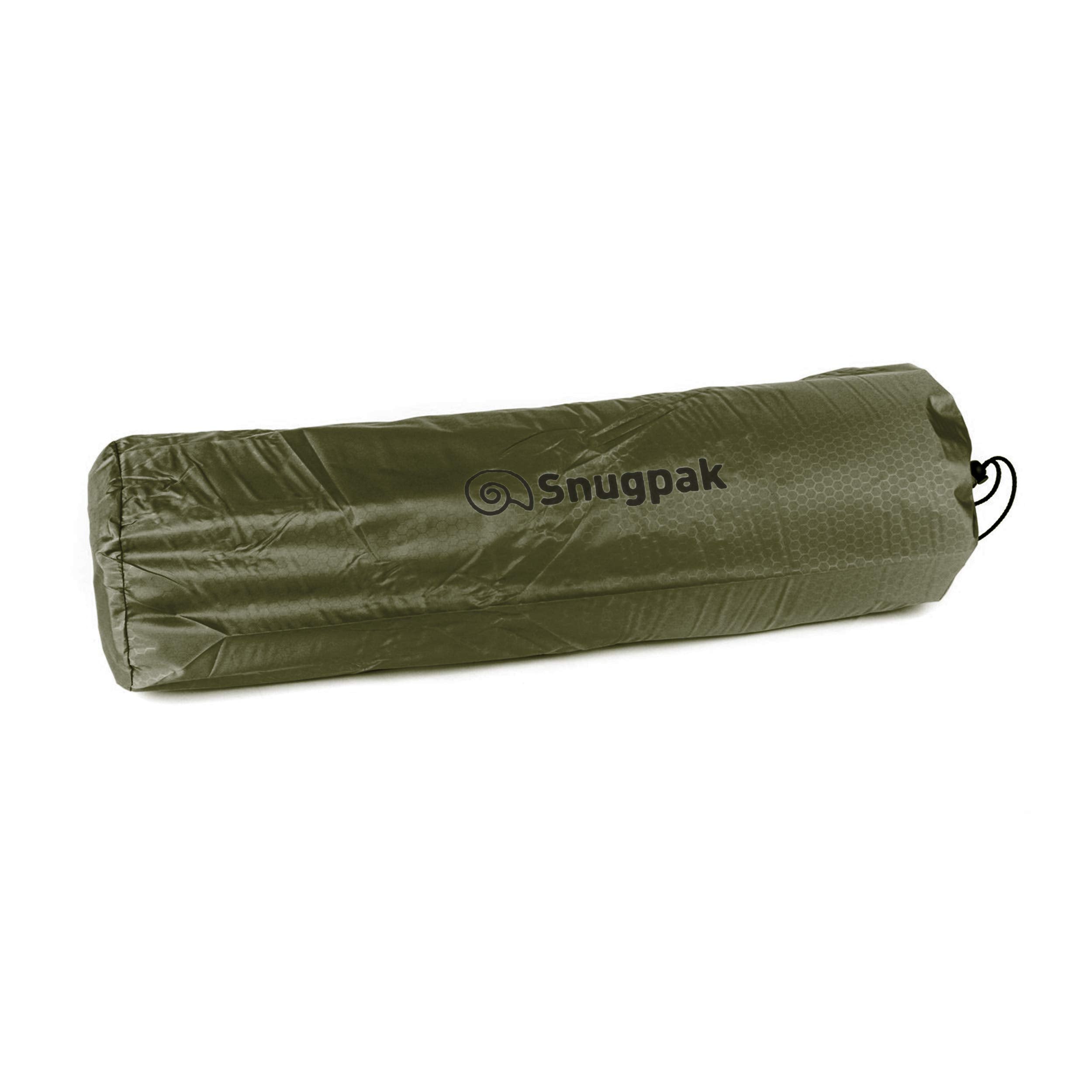 Deflation technique: roll toward the valve on the Snugpak Elite XL mat