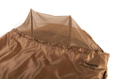Snugpak Jungle Bag mosquito net rolled away for nighttime protection