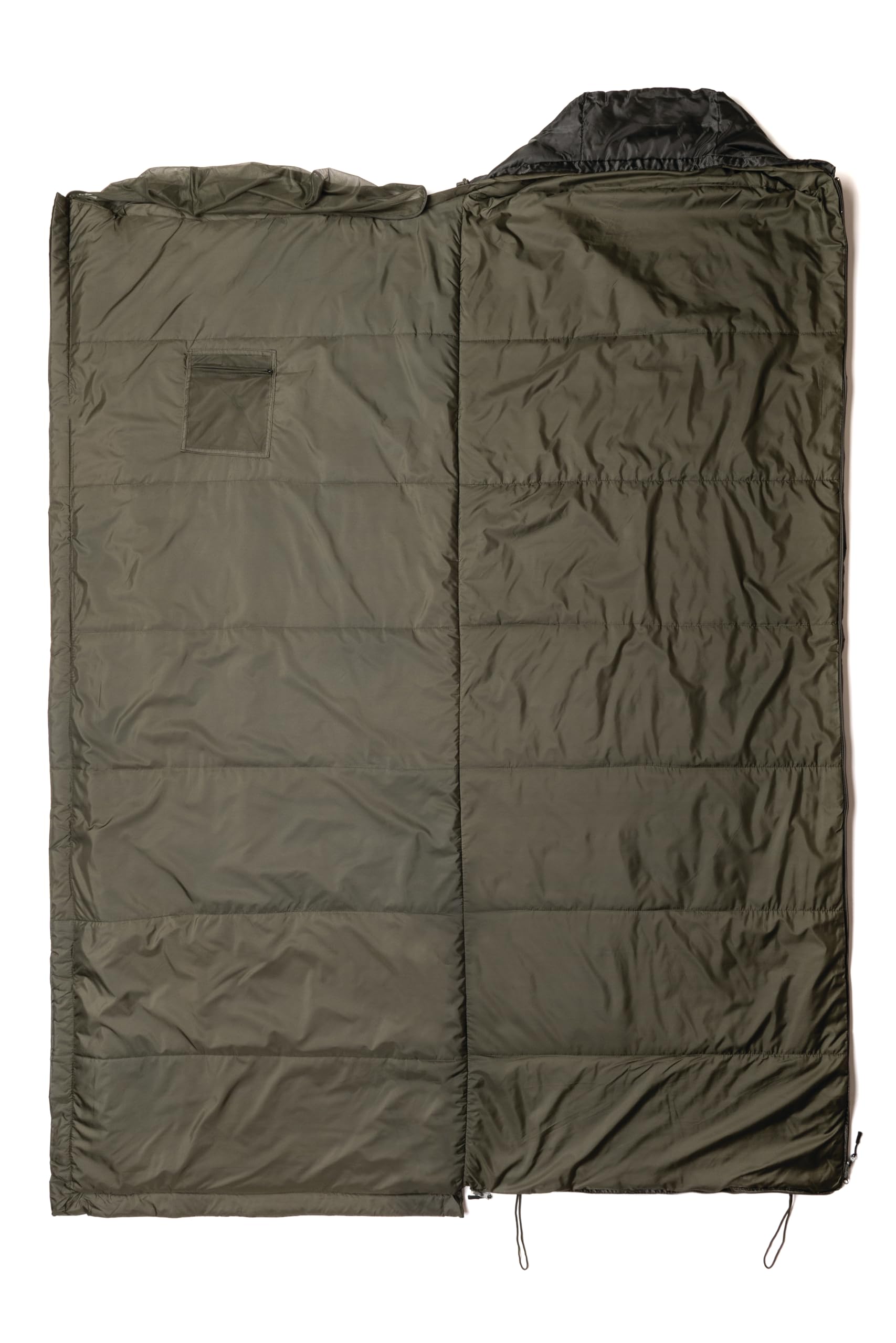 Snugpak Jungle Bag right zip highlights flexible, symmetric use for versatility.