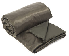 Snugpak Jungle Blanket fabric with water-repellent finish for damp outdoor conditions.