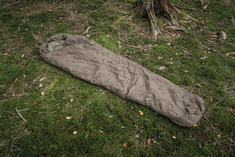 Snugpak Softie 3 Merlin Sleeping Bag Olive inner baffle closeup for reliable warmth