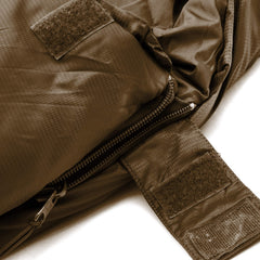 Adjustable hood on Snugpak Softie Elite 5 WGTE for a snug fit in chilly nights
