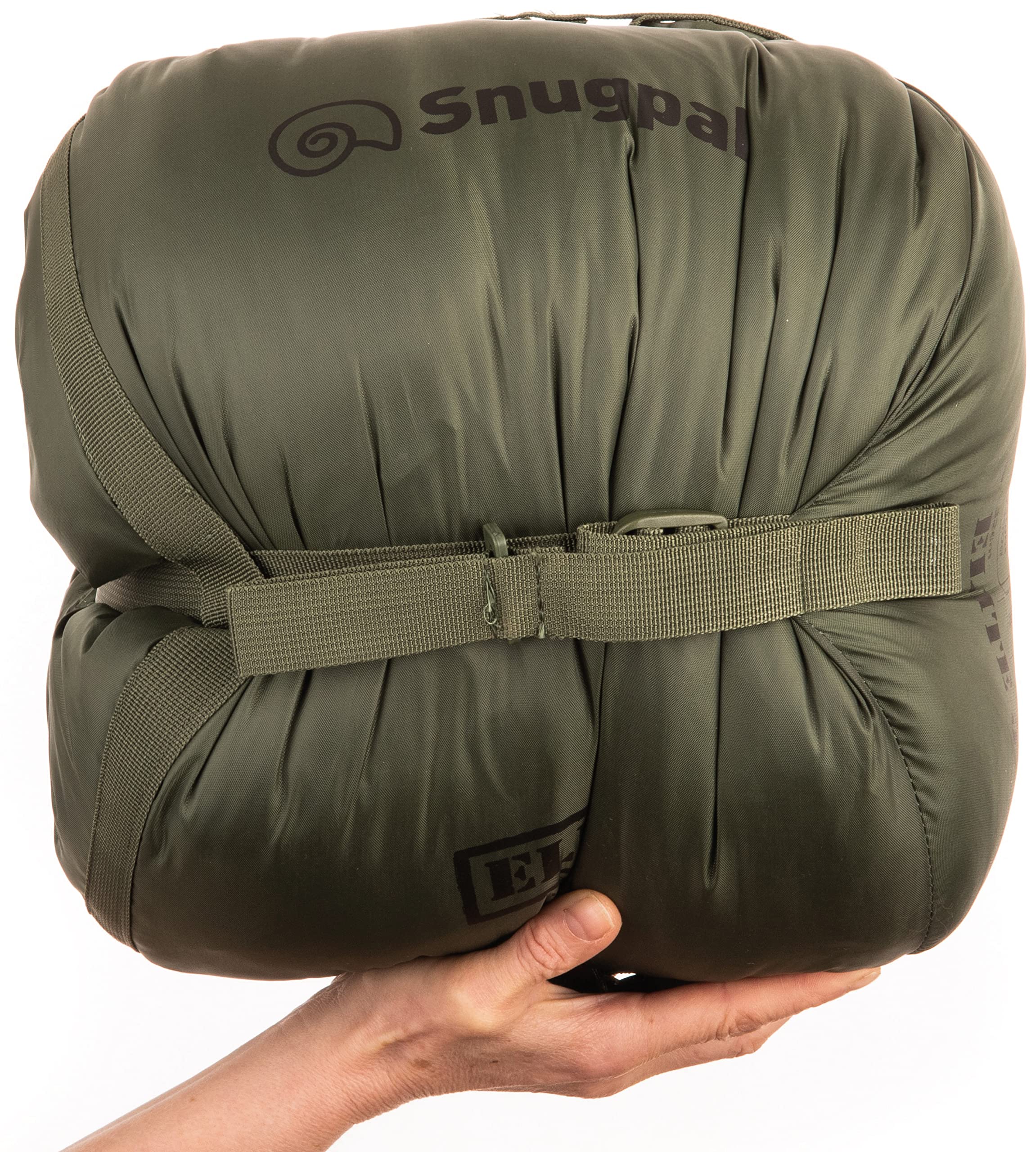 Compression stuff sack and drying-ready tabs for quick packing after use