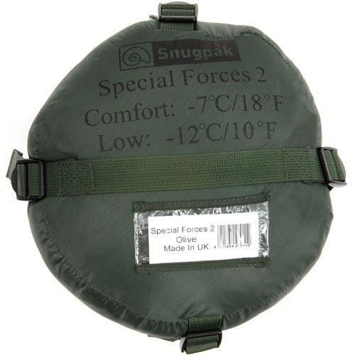 Snugpak Special Forces Sleep System center-zip entry facilitates easy access and ventilation.