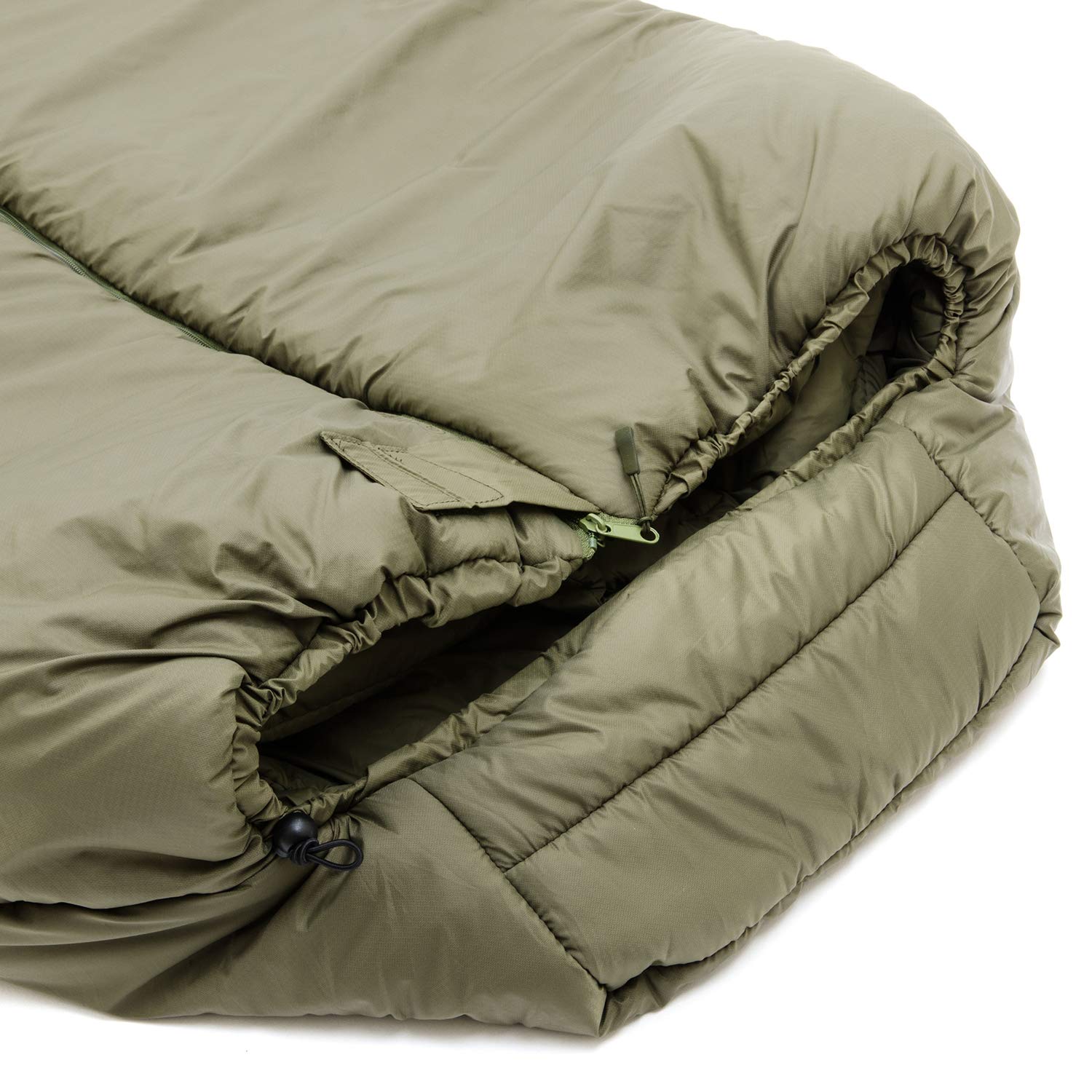 Snugpak Special Forces Sleep System nylon outer shell emphasizes durable protection in rugged settings.