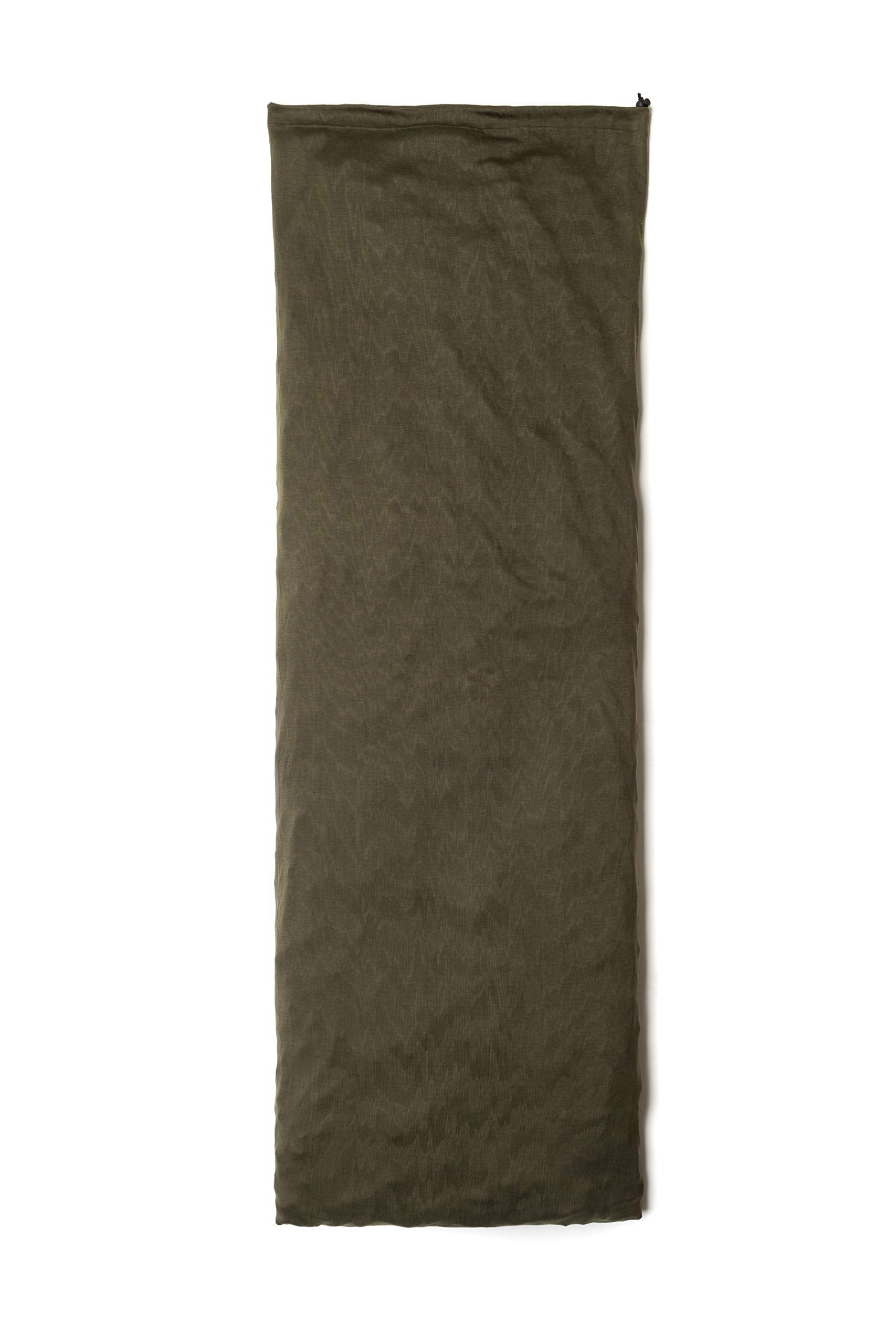 Snugpak Thermalon liner laid flat, soft fabric that wicks moisture and adds warmth.