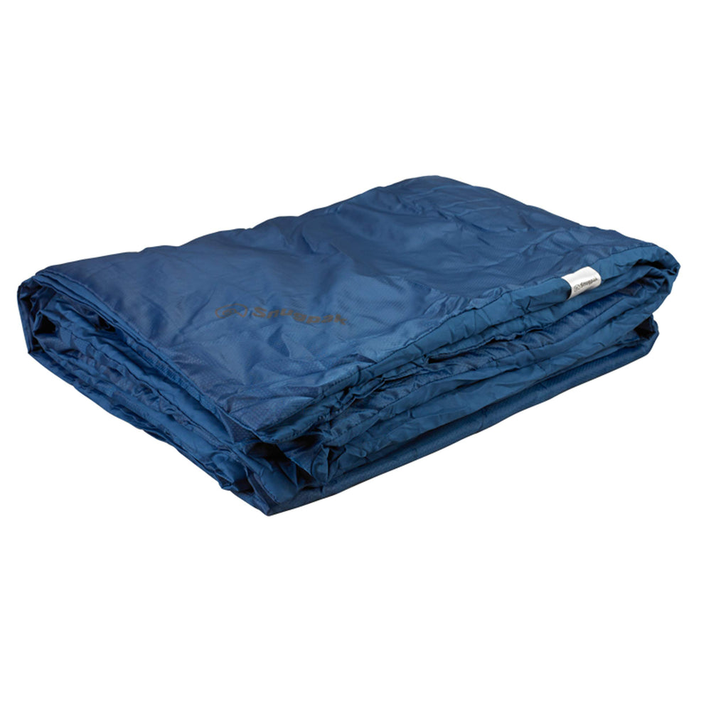 Snugpak Travelpak blanket compacted in its compression sack for easy travel.