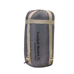 Snugpak Travelpak Blanket with hex ripstop fabric for durability.