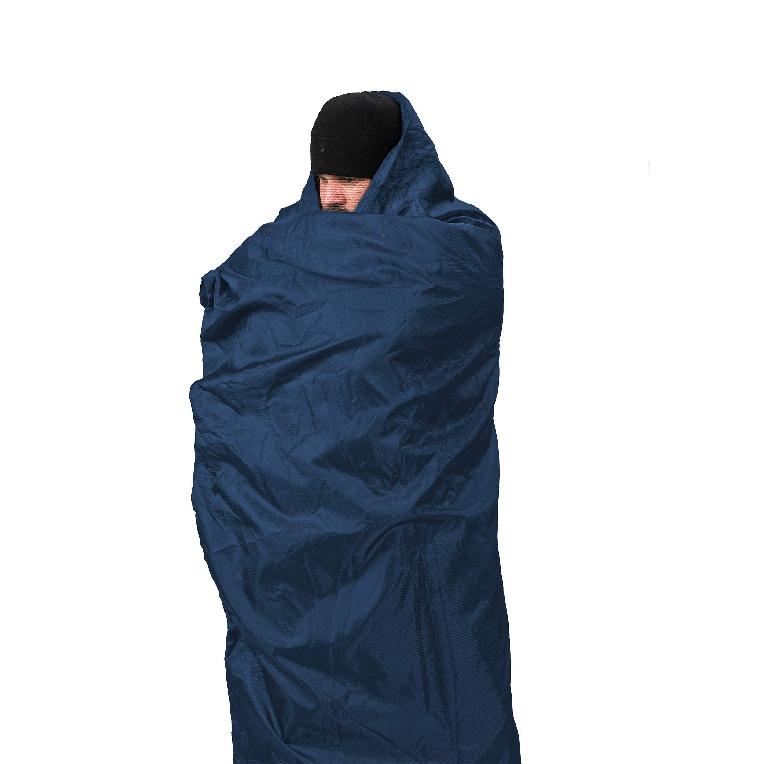 Snugpak Travelpak water-repellent outer shell sheds light rain.