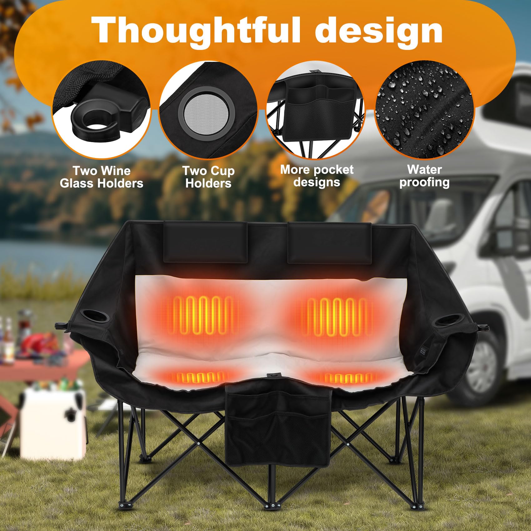 Sobalai rust-resistant base tubing and sturdy frame support heavy use