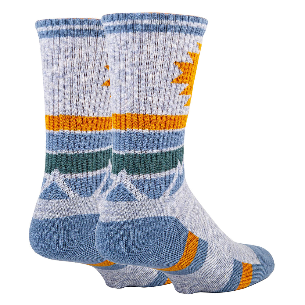 Sock It Up Merino Micro Crew close-up shows breathable fabric weave